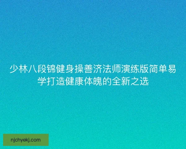 少林八段锦健身操善济法师演练版简单易学打造健康体魄的全新之选